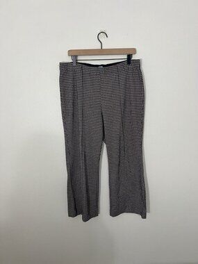 Eva Franco Anthropologie Houndstooth Pull On Pants Size XL
